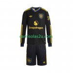 Camisolas de futebol Manchester United Criança Equipamento 3ª 2025/26 Manga Comprida
